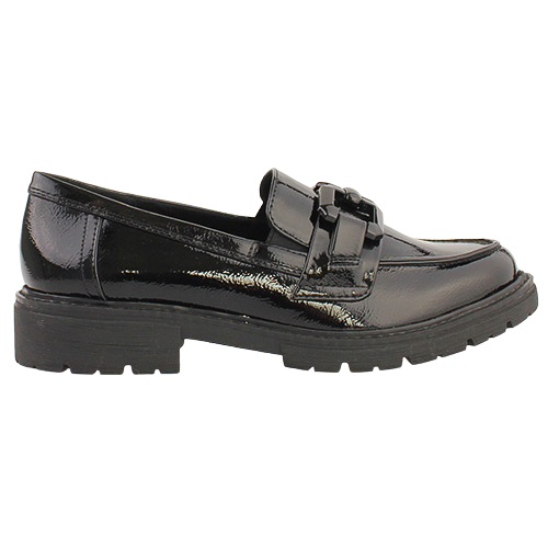 Jana Ladies Loafers - 24764-41 - Black Patent