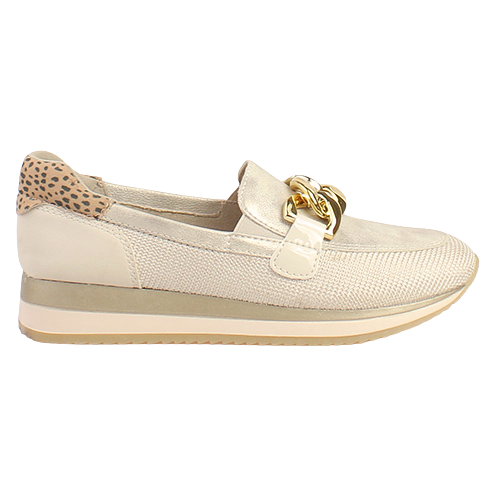 Jana Ladies Loafers - 24766-42 - Beige / Gold