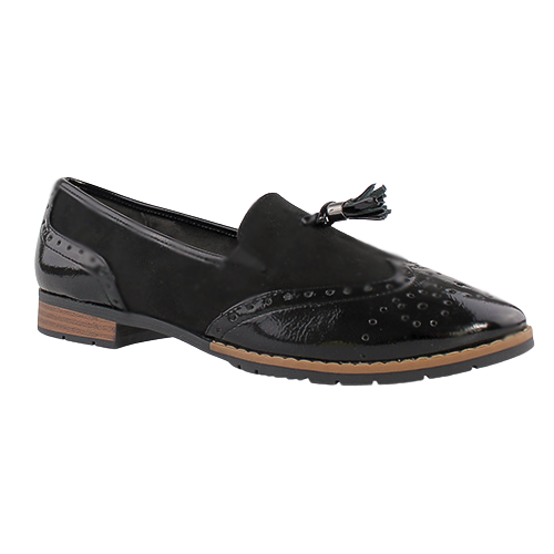 Jana  Ladies Loafers - 74260-41 - Black