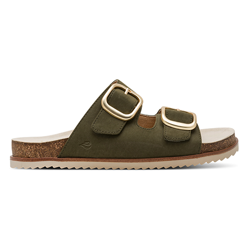 Jana Ladies Sliders - 27461-46 - Olive