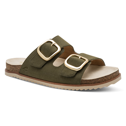 Jana Ladies Sliders - 27461-46 - Olive