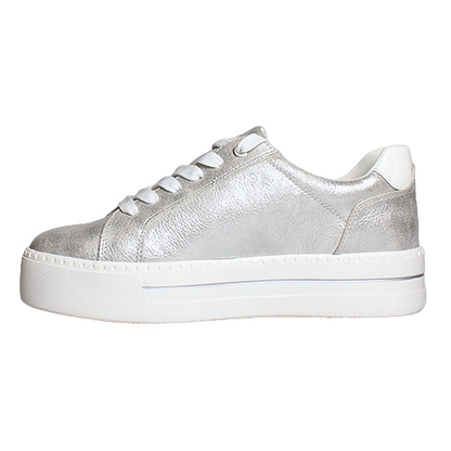 Jana Ladies Platform Trainers - 23767-43 - Silver