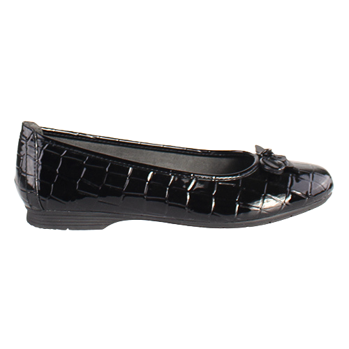 Jana Ladies Pumps - 22163-41 - Black Croc