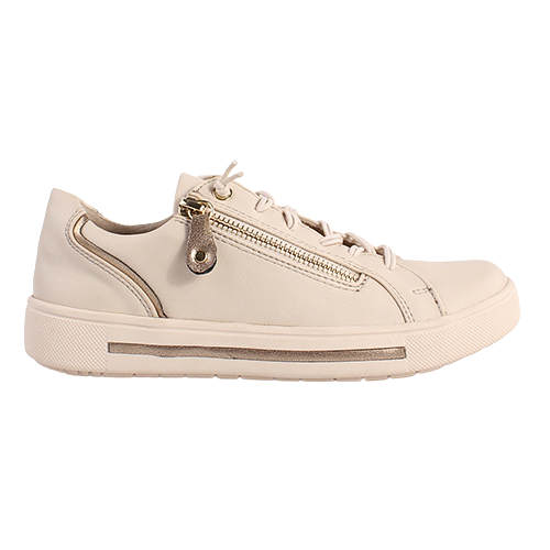 Jana Ladies Trainers -  23660-42 - Beige/Gold