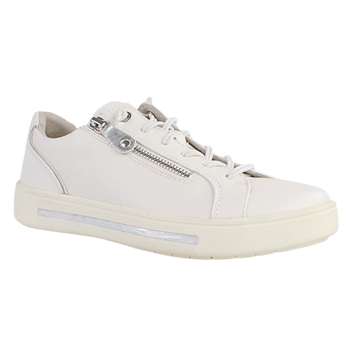 Jana  Ladies Trainers - 23660-42 - White/ Silver