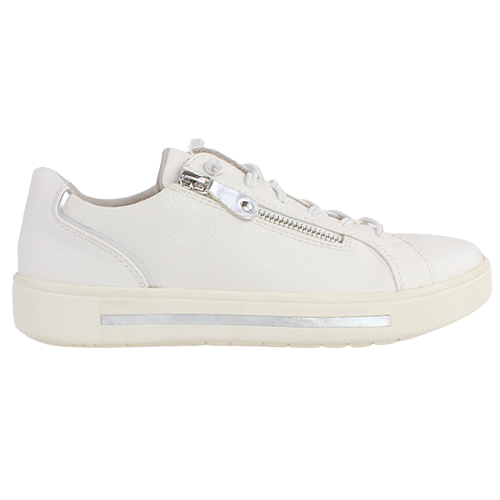 Jana  Ladies Trainers - 23660-42 - White/ Silver