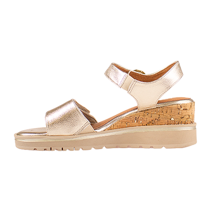 Jana Ladies Wedge Sandals - 28365-46 - Gold
