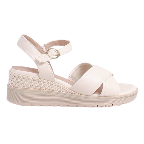 Jana Ladies Wedge Sandals - 28777-44 - Beige