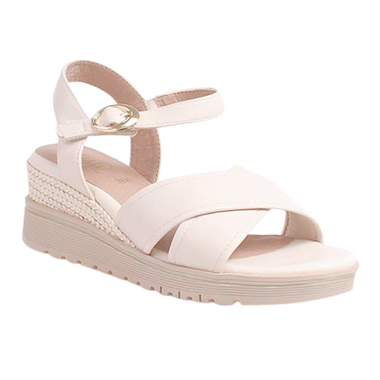 Jana Ladies Wedge Sandals - 28777-44 - Beige