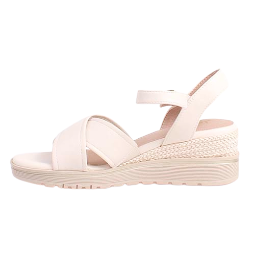 Jana Ladies Wedge Sandals - 28777-44 - Beige