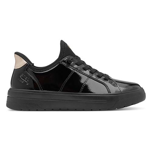 Jana Ladies Trainers - 23764-45 - Black Patent