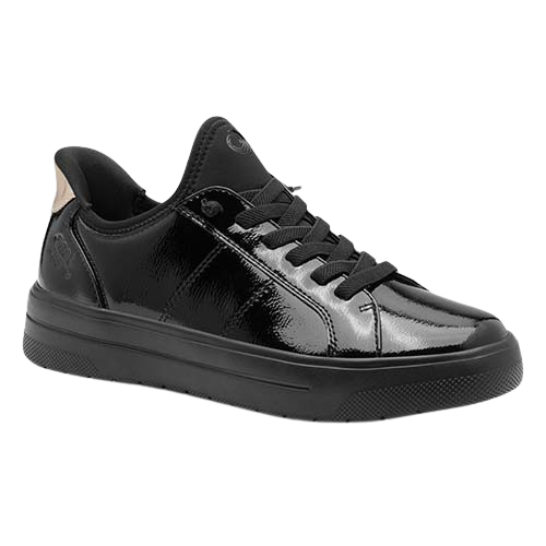 Jana Ladies  Trainers - 23764-45 - Black Patent