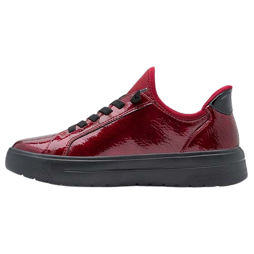 Jana Ladies  Trainers - 23764-45 - Red Patent