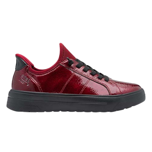 Jana Ladies  Trainers - 23764-45 - Red Patent