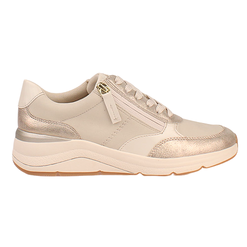 Jana Ladies Trainers - 23777-43 - Beige / Gold