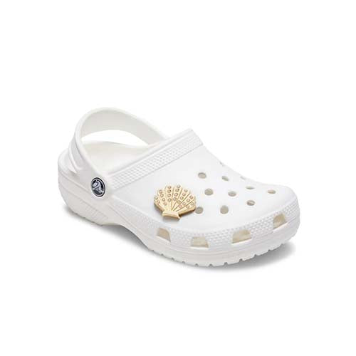 Crocs Gold and Pearl Seashell Jibbitz Charm
