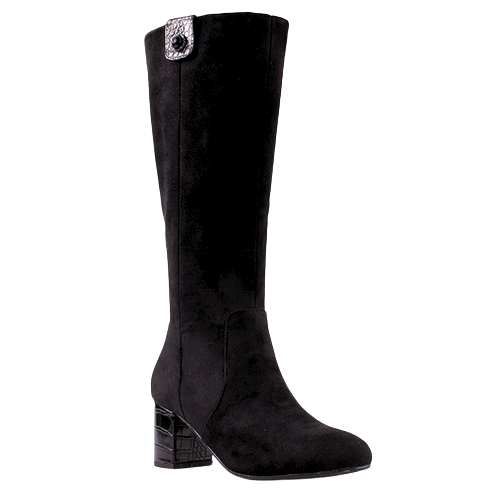 Kate Appleby Block Heeled Knee Boots - Guyham - Black