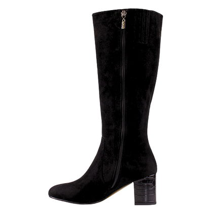Kate Appleby Block Heeled Knee Boots - Guyham - Black