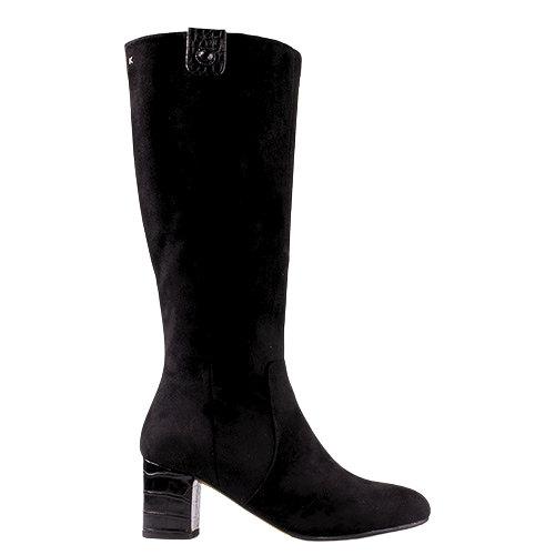 Kate Appleby Block Heeled Knee Boots - Guyham - Black