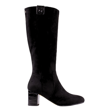 Kate Appleby Block Heeled Knee Boots - Guyham - Black