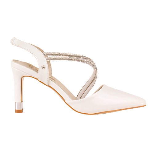 Kate Appleby Ladies Dressy Heels - Calver - Off White Patent