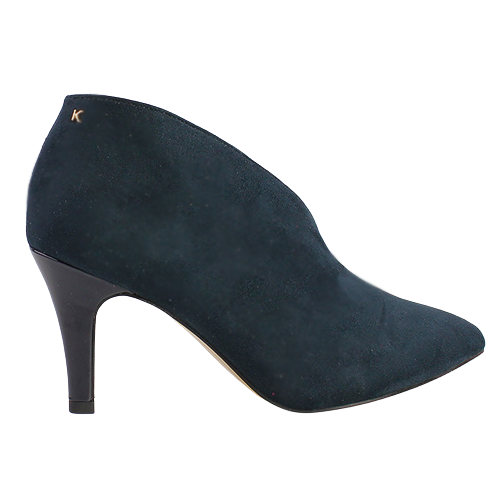 Kate Appleby Heeled Ankle Boots - Laxey - Navy Suede