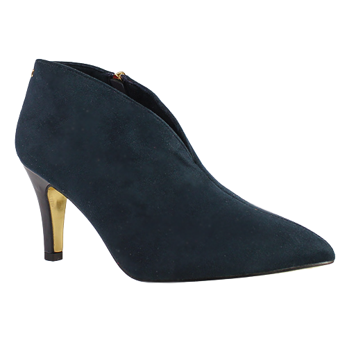 Kate Appleby Heeled Ankle Boots - Laxey - Navy Suede