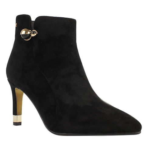 Kate Appleby Dressy Heeled Ankle Boots - Ardmore - Black Suede