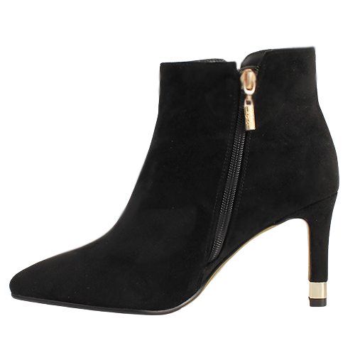 Kate Appleby Dressy Heeled Ankle Boots - Ardmore - Black Suede