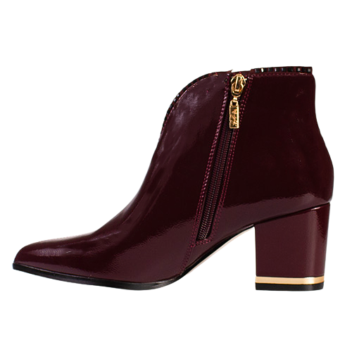 Kate Appleby Ladies Ankle Boots - Bethesda - Burgundy Patent
