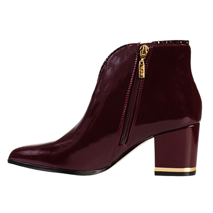 Kate Appleby Ladies Ankle Boots - Bethesda - Burgundy Patent