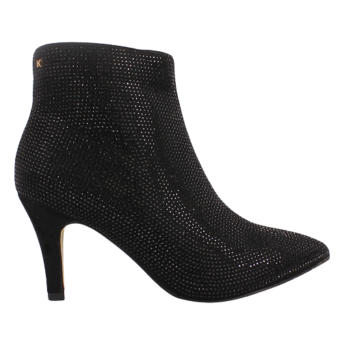 Kate Appleby Dressy Heeled Ankle Boots - Drine - Black Sparkle
