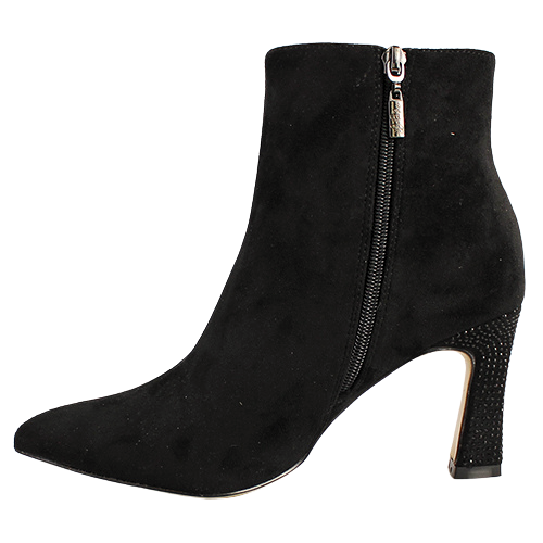 Kate Appleby Dressy Heeled Ankle Boots - Newmills - Black Suede