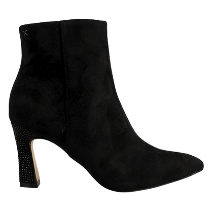 Kate Appleby Dressy Heeled Ankle Boots Newmills Black Suede Greenes Shoes