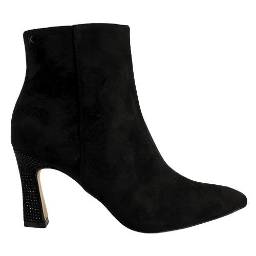 Kate Appleby Dressy Heeled Ankle Boots - Newmills - Black Suede