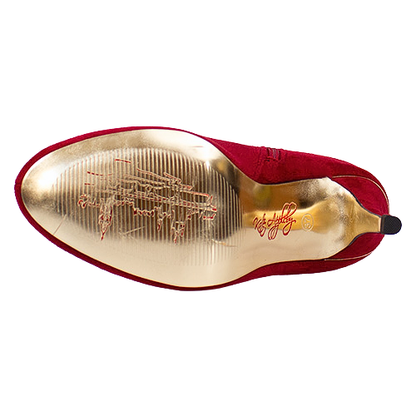 Kate Appleby Ladies Ankle Boots - Ruckinge - Red Suede