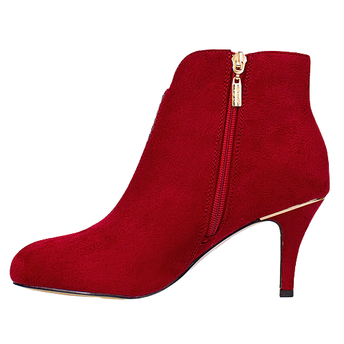 Kate Appleby Ladies Ankle Boots - Ruckinge - Red Suede