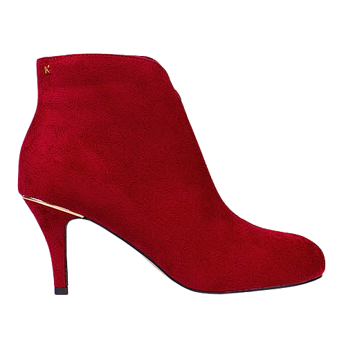 Kate Appleby Ladies Ankle Boots - Ruckinge - Red Suede