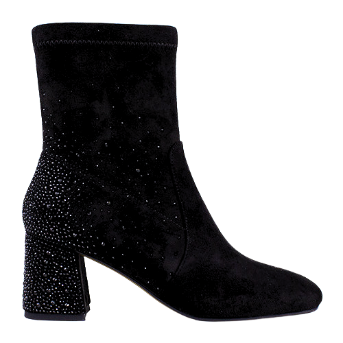 Kate Appleby Block Heeled Ankle Boots - Thurstones - Black Sparkle