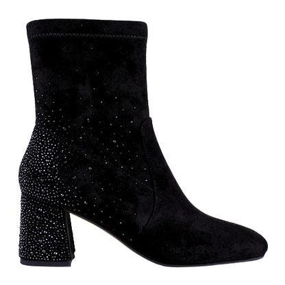 Kate Appleby Block Heeled Ankle Boots - Thurstones - Black Sparkle