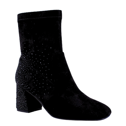 Kate Appleby Block Heeled Ankle Boots - Thurstones - Black Sparkle