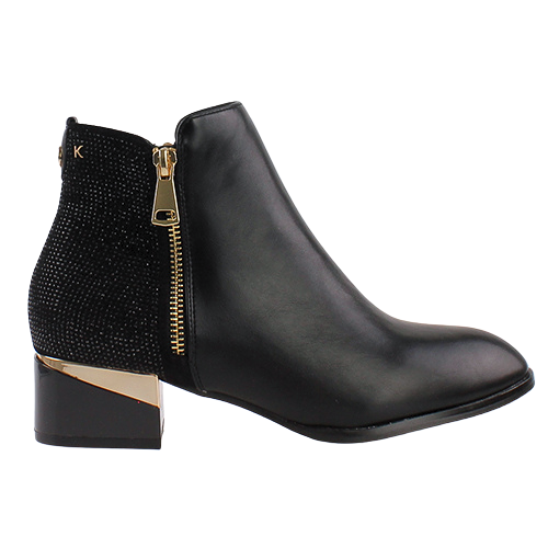 Kate Appleby Block Heeled Ankle Boots - Forfar - Black Sparkle