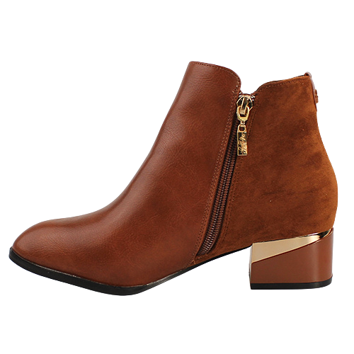 Kate Appleby  Block Heeled Ankle Boots - Forfar - Tan Sparkle