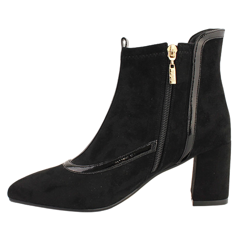 Kate Appleby  Block Heeled  Ankle Boots -  Bolsover - Black Suede