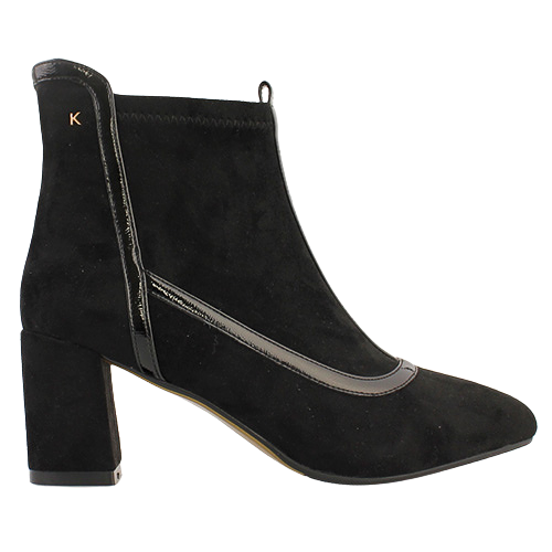 Kate Appleby  Block Heeled  Ankle Boots -  Bolsover - Black Suede