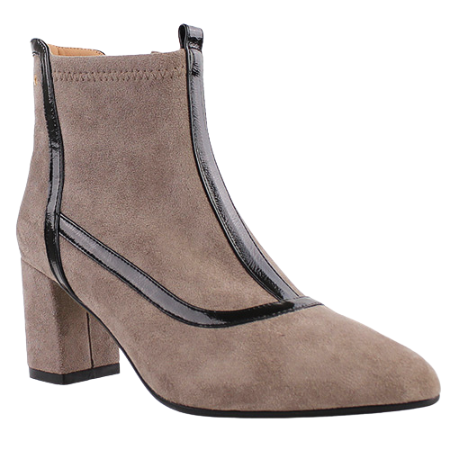 Kate Appleby  Block Heeled Ankle Boots - Bolsover - Taupe Suede