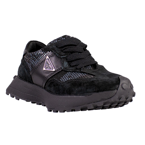 Kate Appleby Ladies Chunky Trainers - Caithness - Black Snake