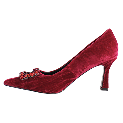 Kate Appleby Dressy Heeled Pumps - Tawtan - Red Velvet