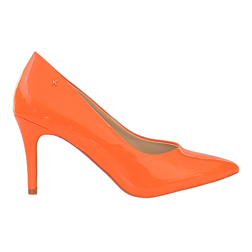 Kate Appleby Ladies Dressy Heeled Pumps - Morpeth - Orange Patent