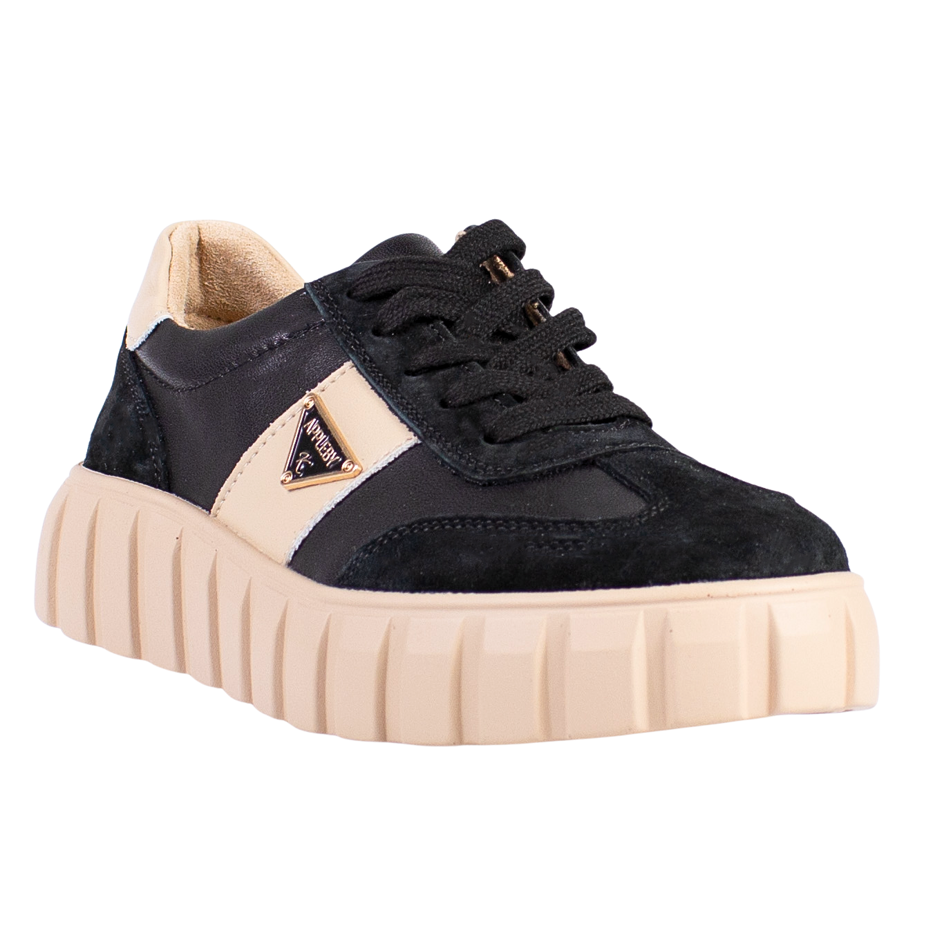 Kate Appleby Ladies Flatform Trainers - Severn - Black